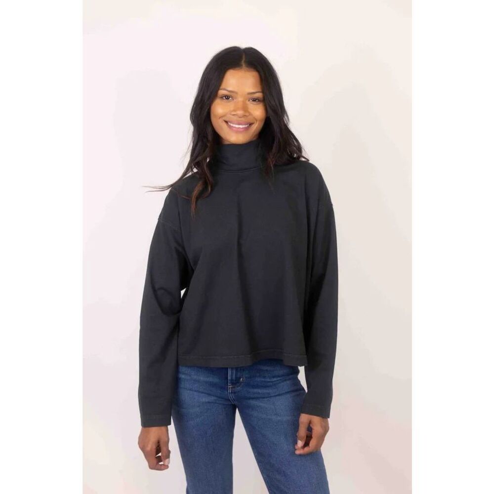 Citizens Of Humanity Sz S Nola Turtleneck Sweater Womens Black Made USA NWT
